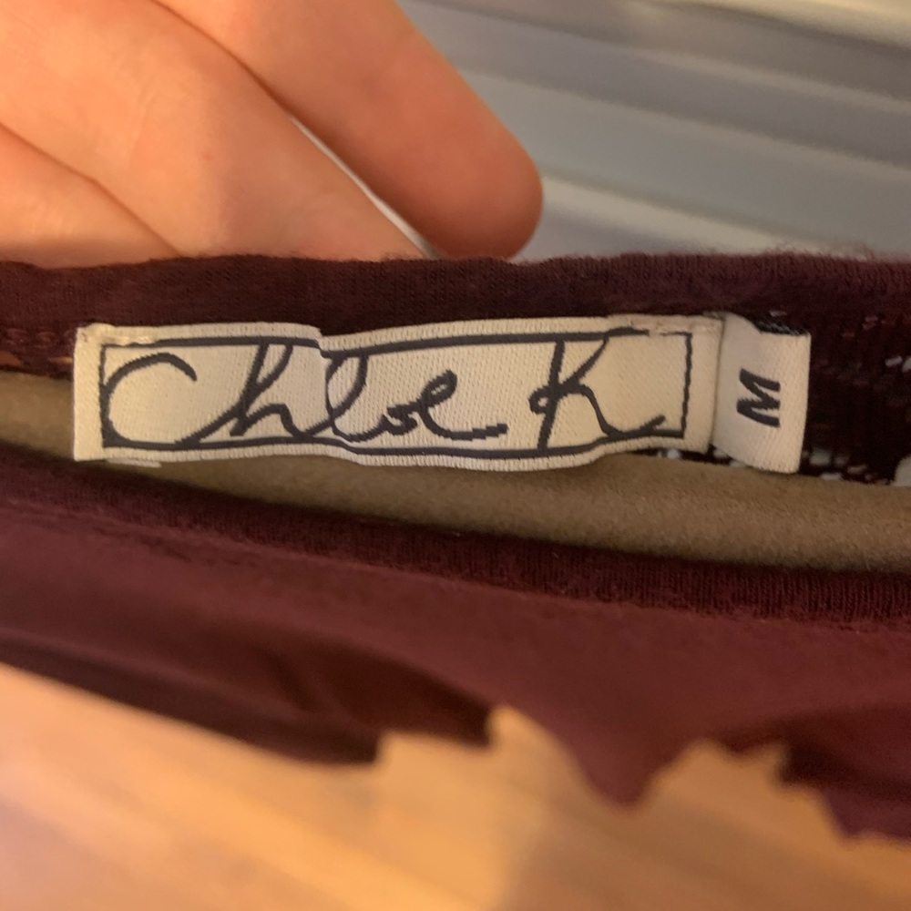 maroon top - Picture 3 of 3